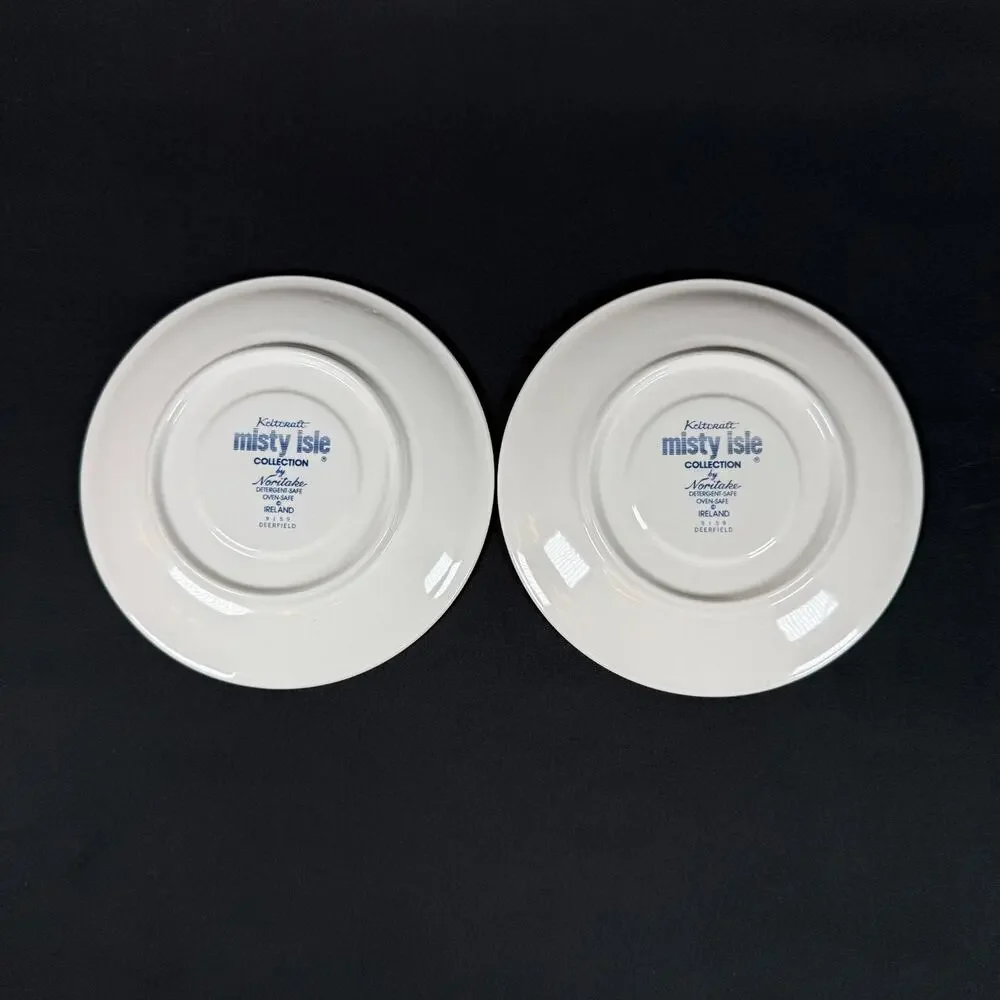 Lot of 5 Noritake Keltcraft Misty Isle Deerfield Plates Cups Saucer Vintage 9159